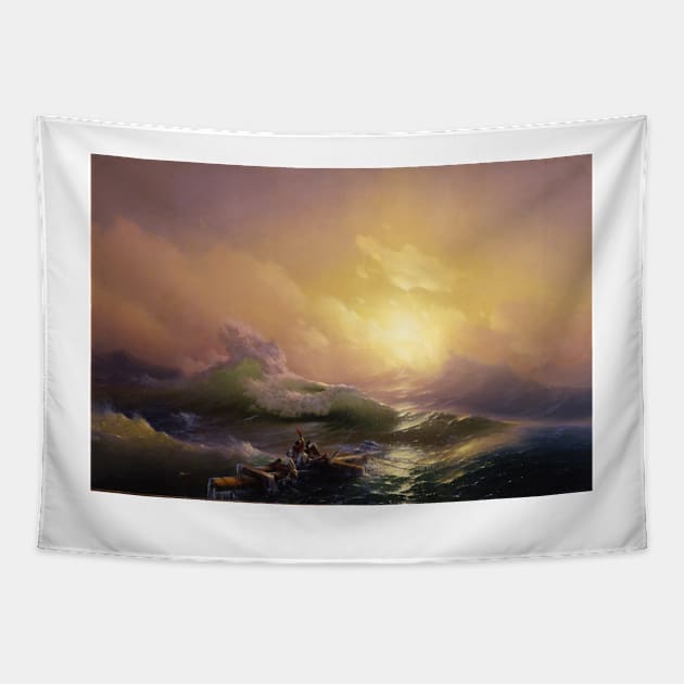 The Ninth Wave (1850) Ivan Aivazovsky Tapestry by immortalpeaches