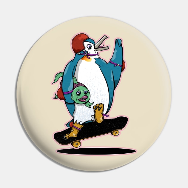 Skateboard Ollie Pin by mailboxdisco