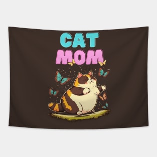 Cat Mom Tapestry