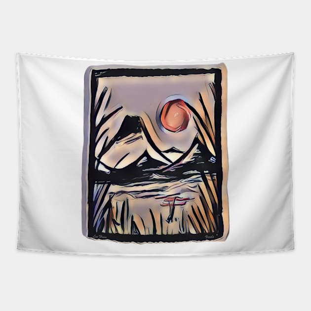 Nippon Landscape Tapestry by Lees Tees