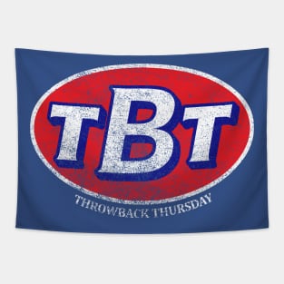 Throwback Thursday TBT (weathered labeled variant) Tapestry