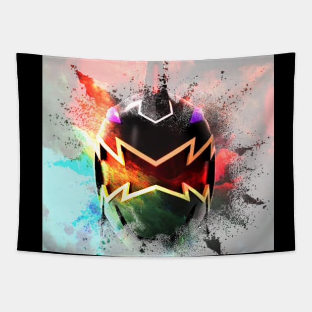 BLACK DINO RANGER IS THE GOAT DINO THUNDER Tapestry by TSOL Games