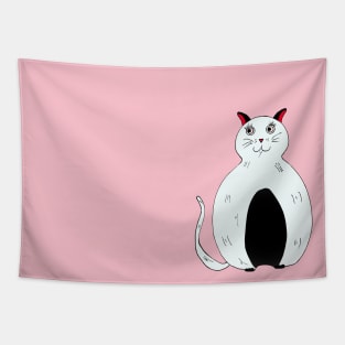 Fat Funny Cat Tapestry