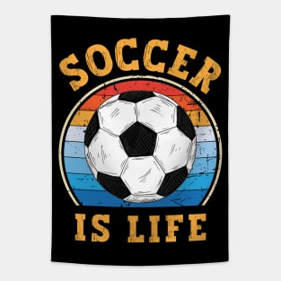 Soccer Is Life Tapestry