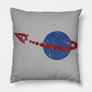 Space Travel Logo Pillow