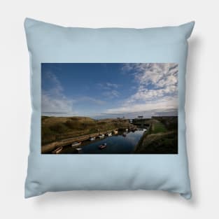 November at Seaton Sluice (2) Pillow