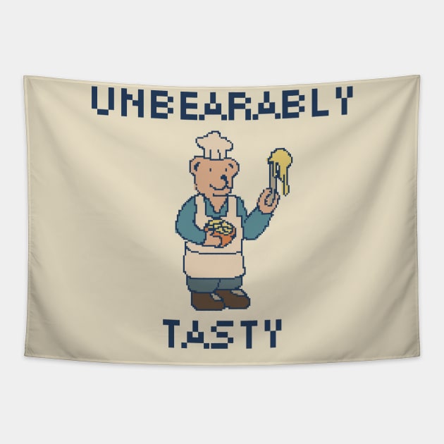 Unbearably Tasty - 8bit Pixelart Tapestry by pxlboy