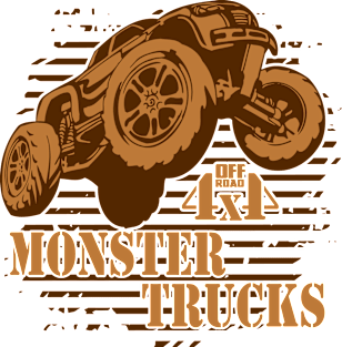 Monster Truck 4x4 Off Road Magnet