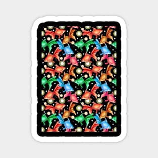 Colorful fishes seamless pattern Magnet