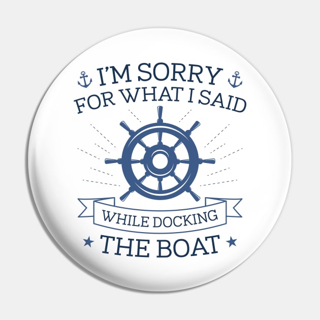 Docking The Boat Pin by LuckyFoxDesigns