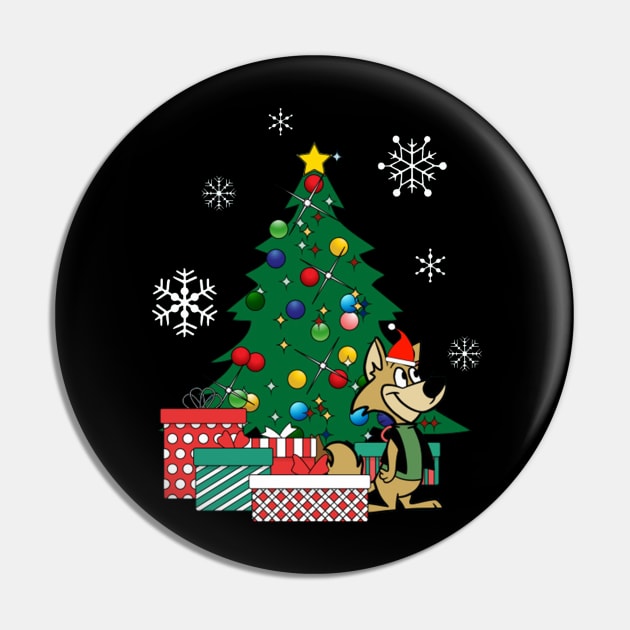 Ding A Ling Wolf Around The Christmas Tree Pin by squids_art