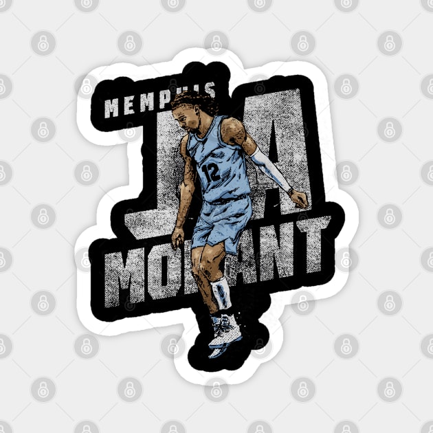 Ja Morant Memphis Griddy Magnet by danlintonpro