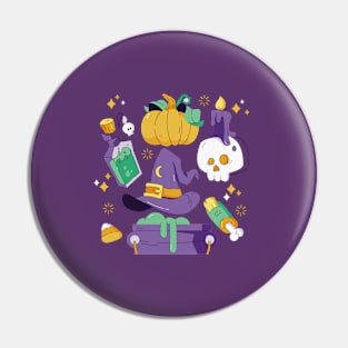 Halloween Collage Pin