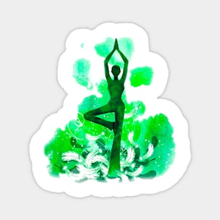 Yoga green Magnet