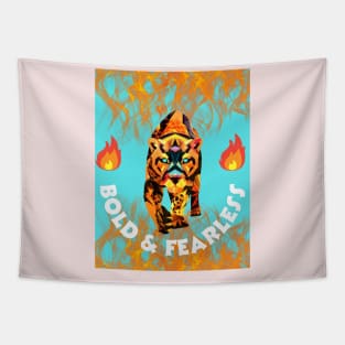 Bold and Fearless Tiger Tapestry