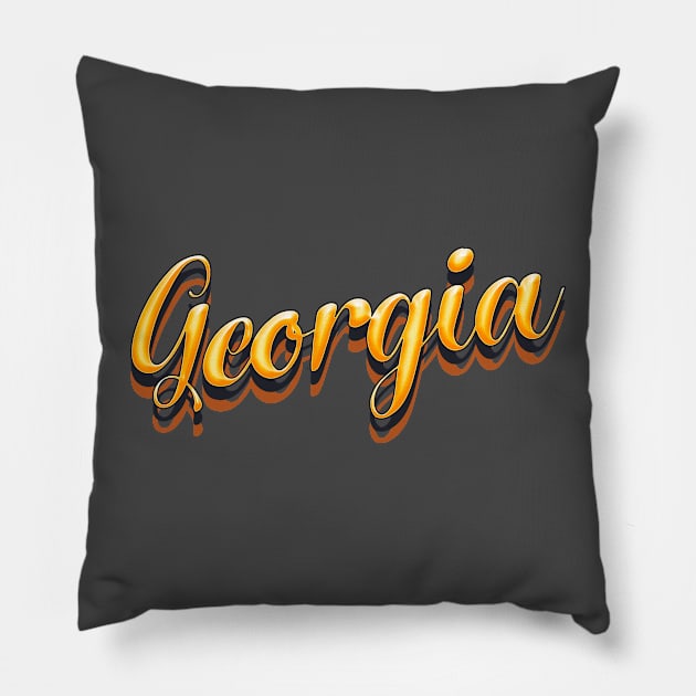 Georgia Pillow by LaarniGallery