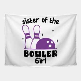 Cool Pink Bowling Girls Tapestry