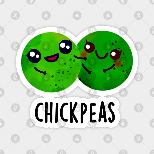 Chick Peas Funny Girl Pea Pun Magnet by punnybone