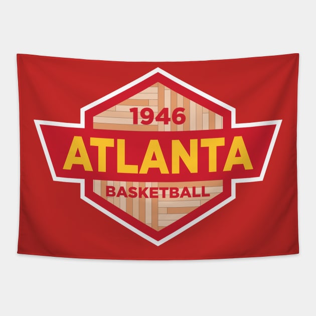 Atlanta Hawks Basketball Tapestry by Fourteen21 Designs