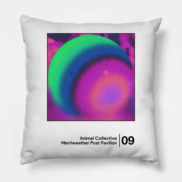 Animal Collective / Minimal Graphic Design Tribute Pillow by saudade