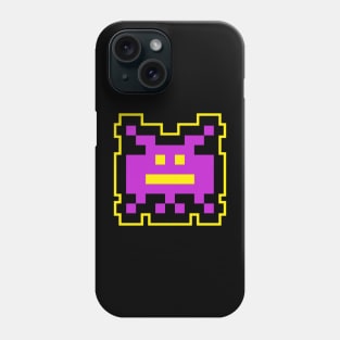 Purple Alien Cool Gaming 8 Bit Phone Case