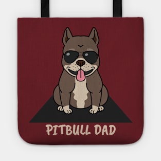 Cute Pitbull Dad Dog Tote