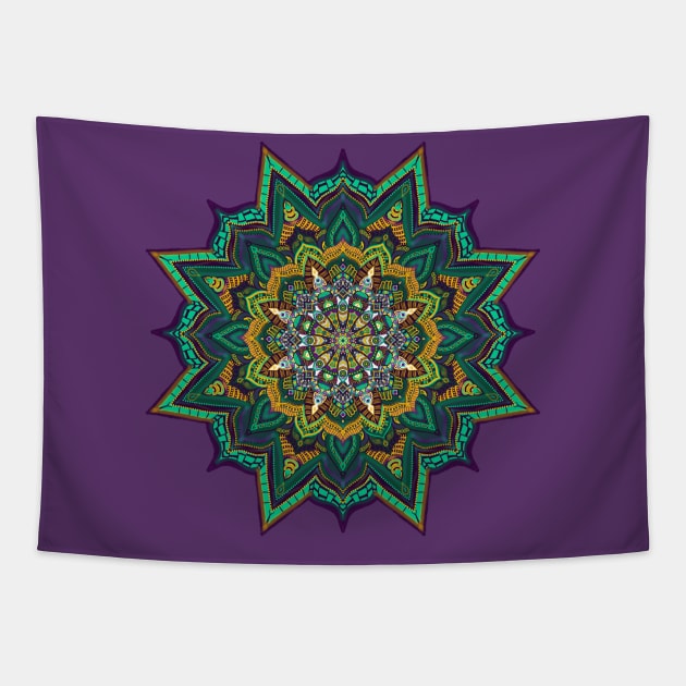 Mandala Indian Tapestry by EquilibriumArt