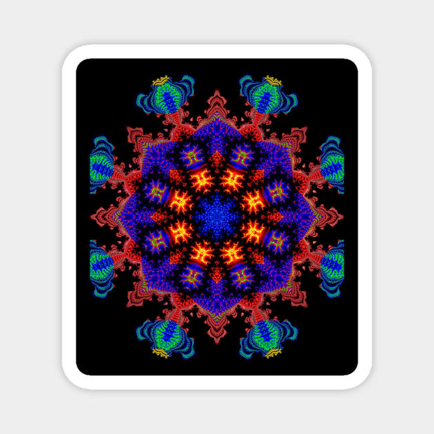 Tree mandala Magnet by Electricsquiggles 