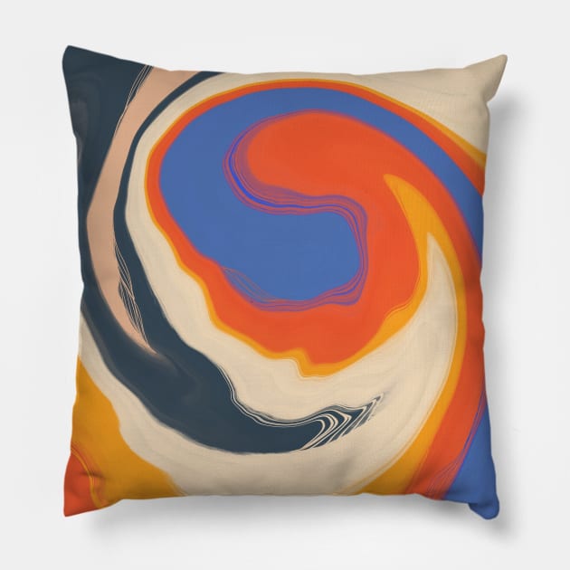 Abstract Pillow by bananapeppersart