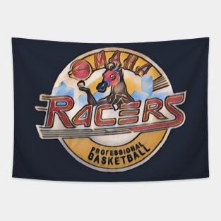 Omaha Racers Basketball Tapestry