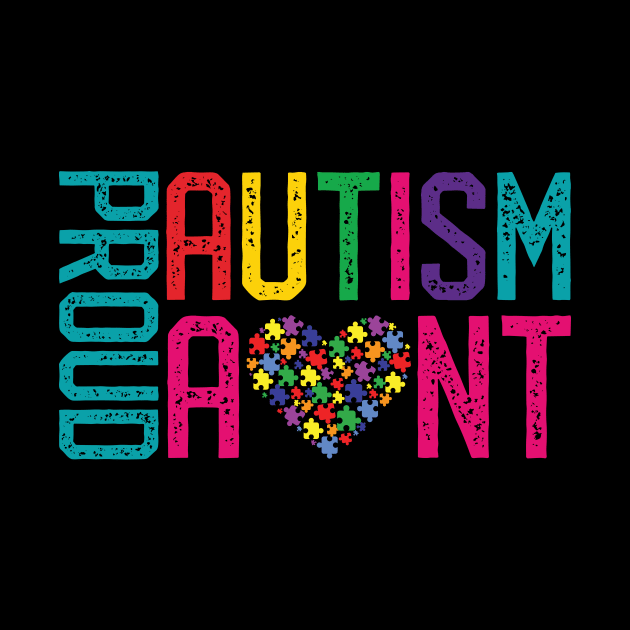 Proud Autism Aunt Autism Awareness by mrsmitful01