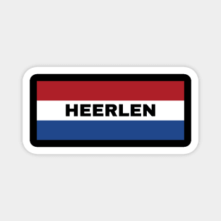 Heerlen City in Dutch Flag Magnet