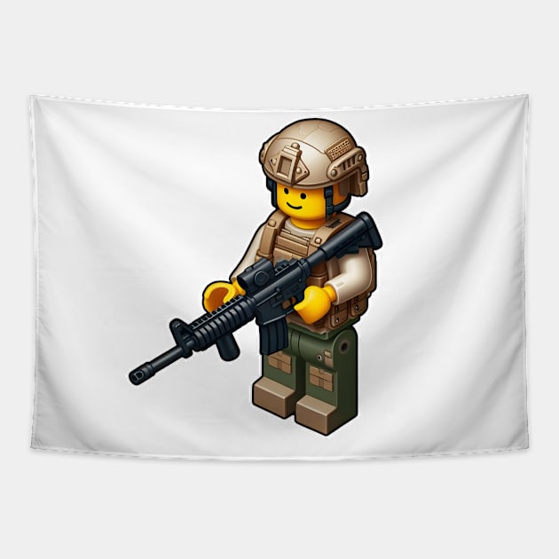 Tactical LEGO Tapestry by Rawlifegraphic