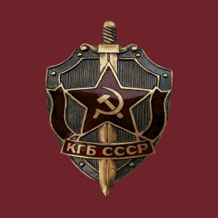 Soviet KGB Badge Transparent Background T-Shirt