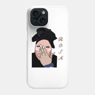 Rosa tiktok face + name drawing Phone Case