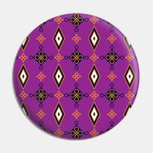 Repeat pattern on purple background Pin