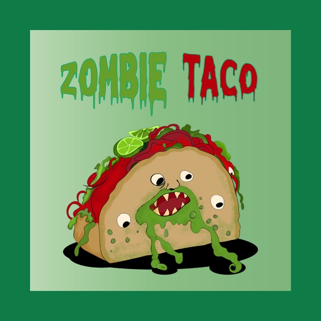 Zombie taco by Juroartstore