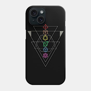 D&D Rainbow Dice Phone Case