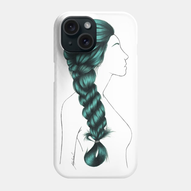 Hair braid Phone Case by Zdenucha