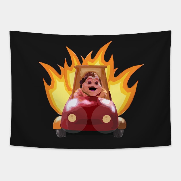 Baby Sinclair In His Car Tapestry by nnHisel19