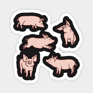 little pigs sticking Magnet
