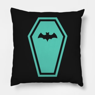 Mint Pastelgoth Vampire Bat Coffin Pillow