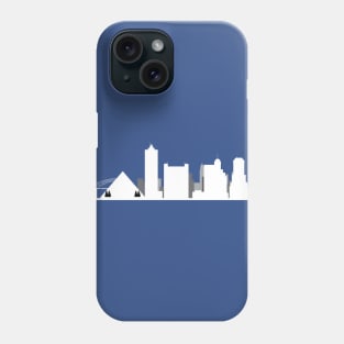 Memphis Skyline White Phone Case