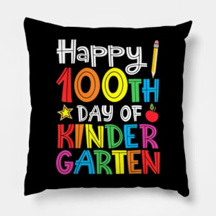 Happy 100th Day of Kindergarten Teacher or Student Pillow