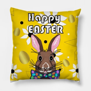 HAPPY Easter Golden Eggs Pillow