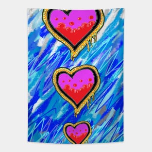 Hearts Number 3 Tapestry