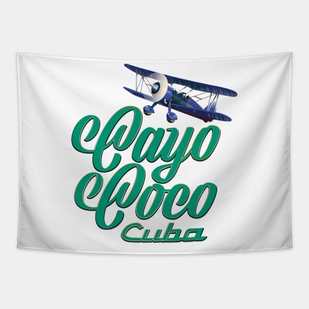 Cayo Coco Cuba Tapestry by nickemporium1