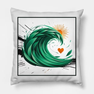 GREEN WAVE Pillow