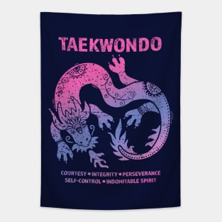 Taekwondo 5 Tenets Dragon Martial Arts for Women & Girls Tapestry