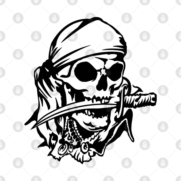 pirate skull by baikteman